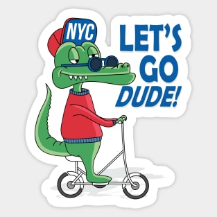 New York Gator Sticker